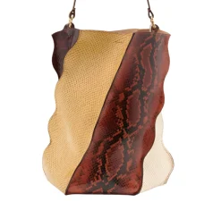 Adria Pleated Wave Bucket Agate