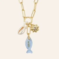 Alexi Charm Necklace Gold