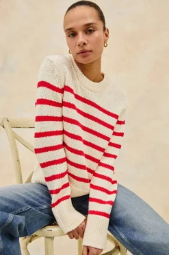 Alise Sweater Cherry Stripe