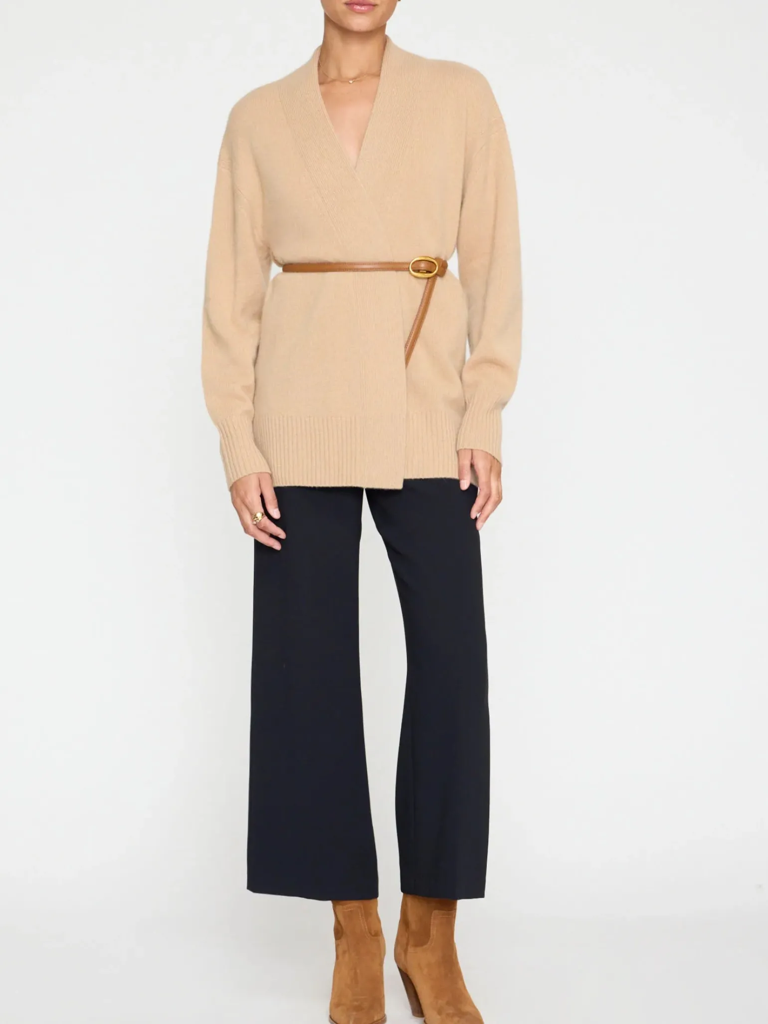 Amber Cardigan Pale Camel
