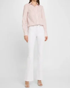 Amelia Shirt Pink Shell/White