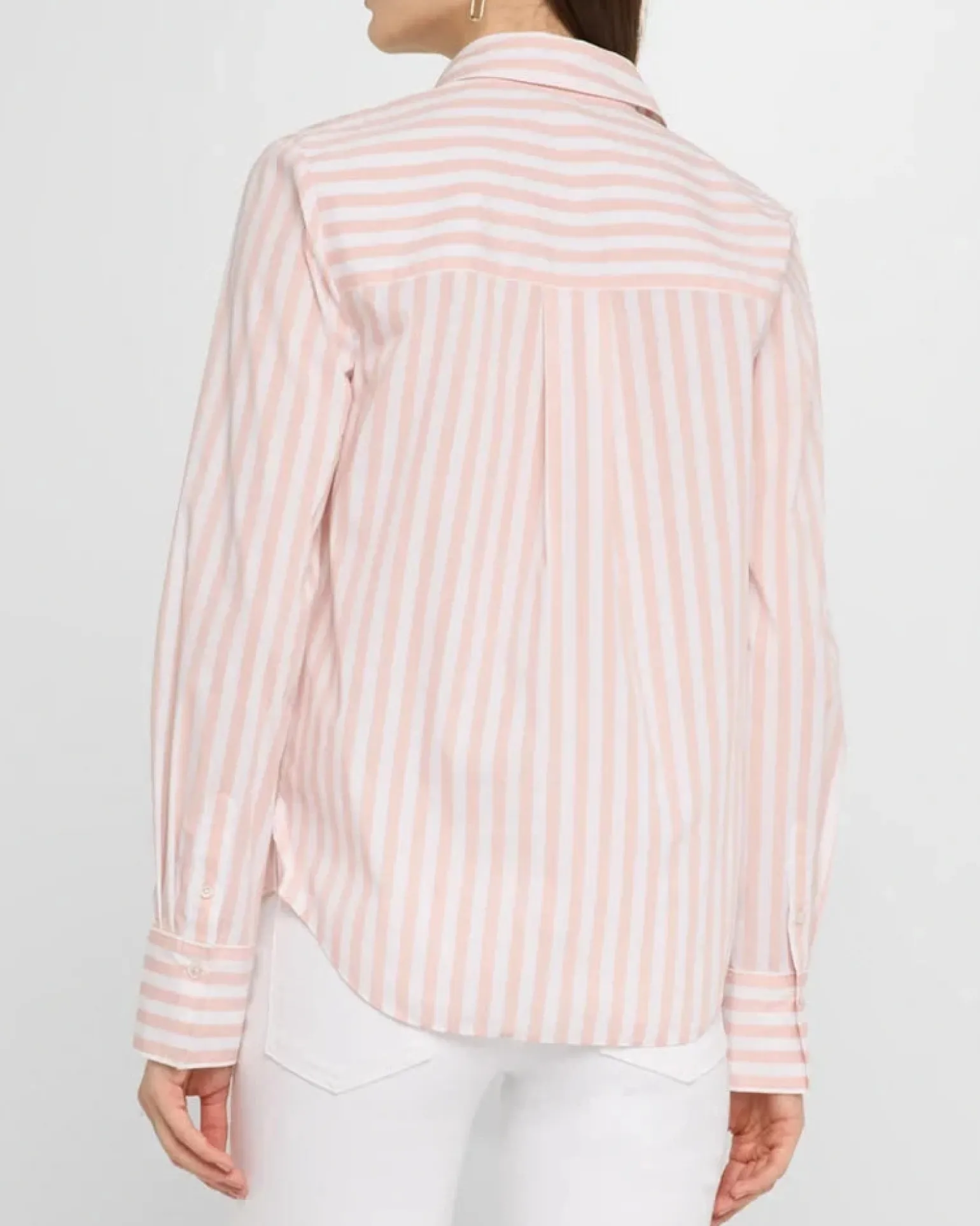 Amelia Shirt Pink Shell/White