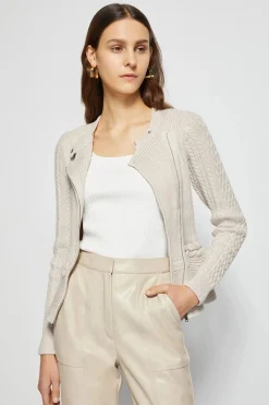 Andi Peplum Jacket Stone