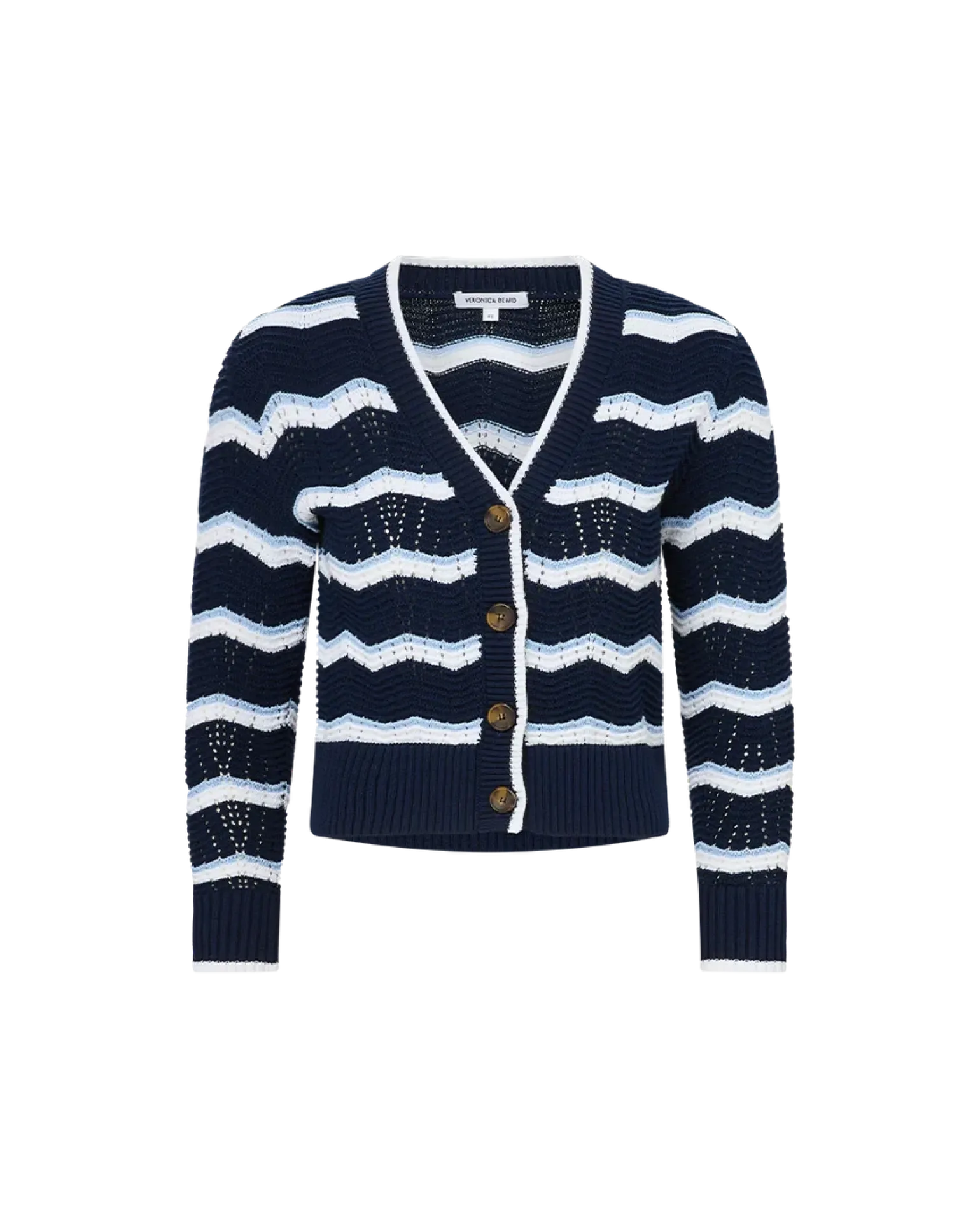 Ansonia Cardigan Navy/Off-White/Bluebell