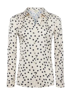 Argo Blouse Ecru/Black Polka Dot
