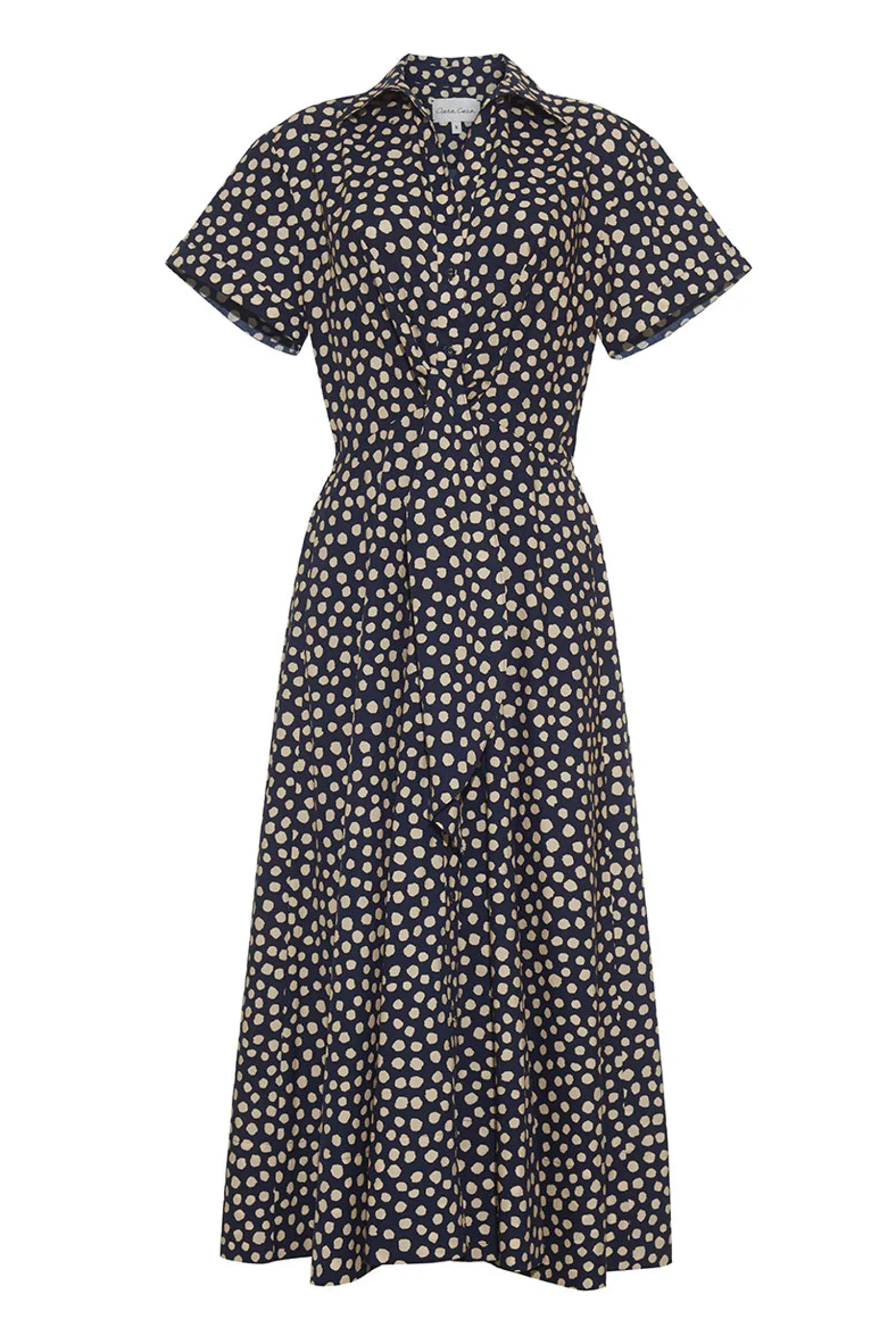 Asbury Midi Dress Abstract Dot Navy