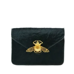 Astrakan Black Leather Card Holder Alex