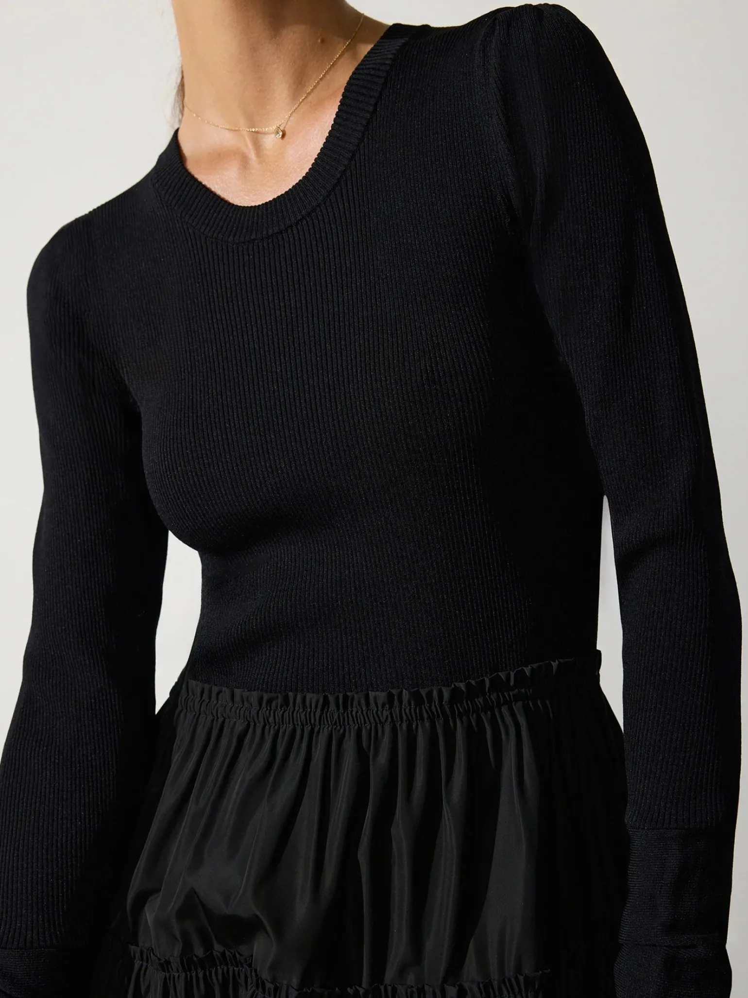 Ava Tiered Dress Black Onyx Combo