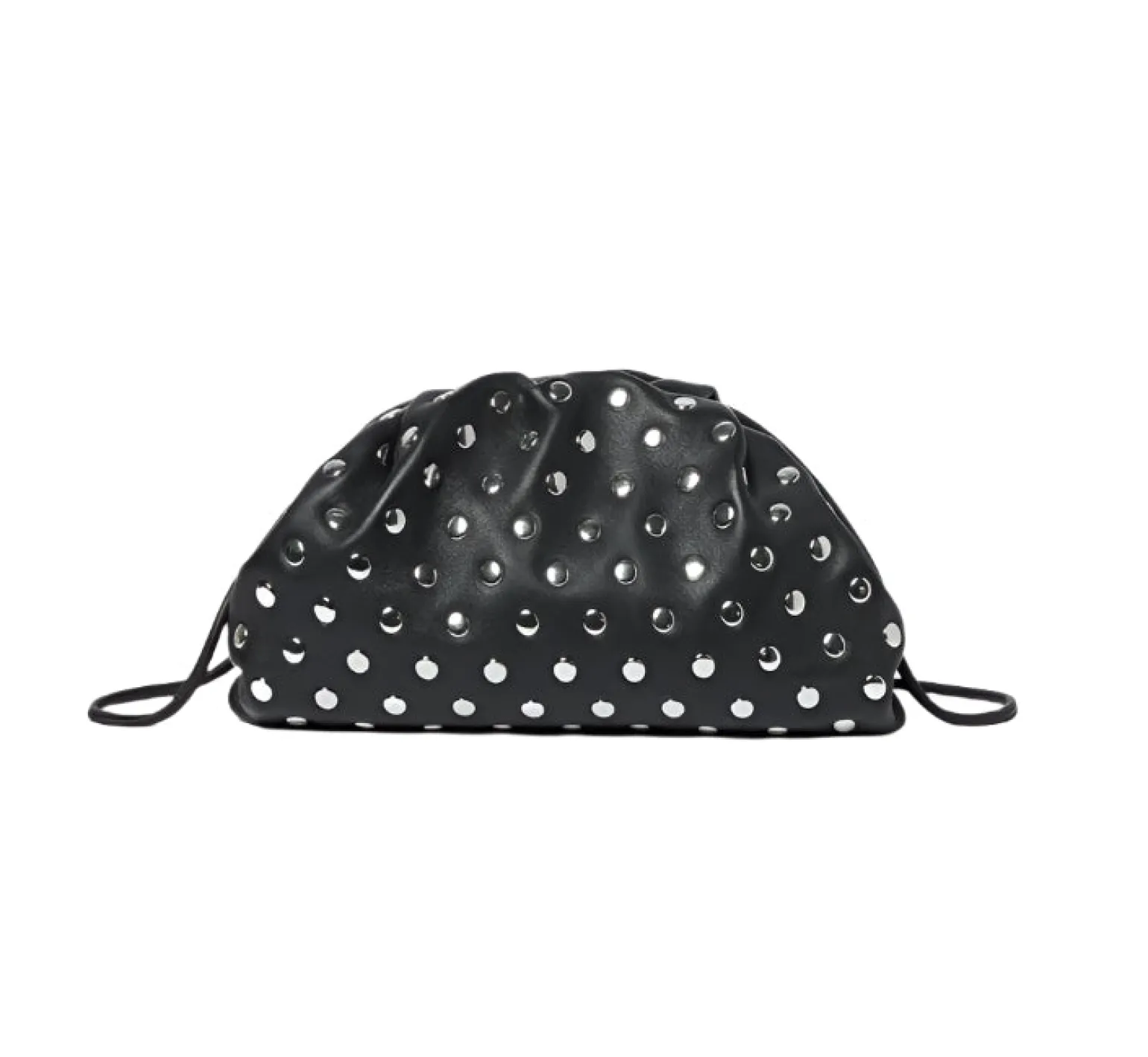 Bailey Dome Clutch Black/Silver