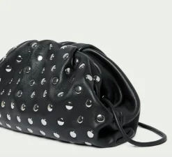 Bailey Dome Clutch Black/Silver