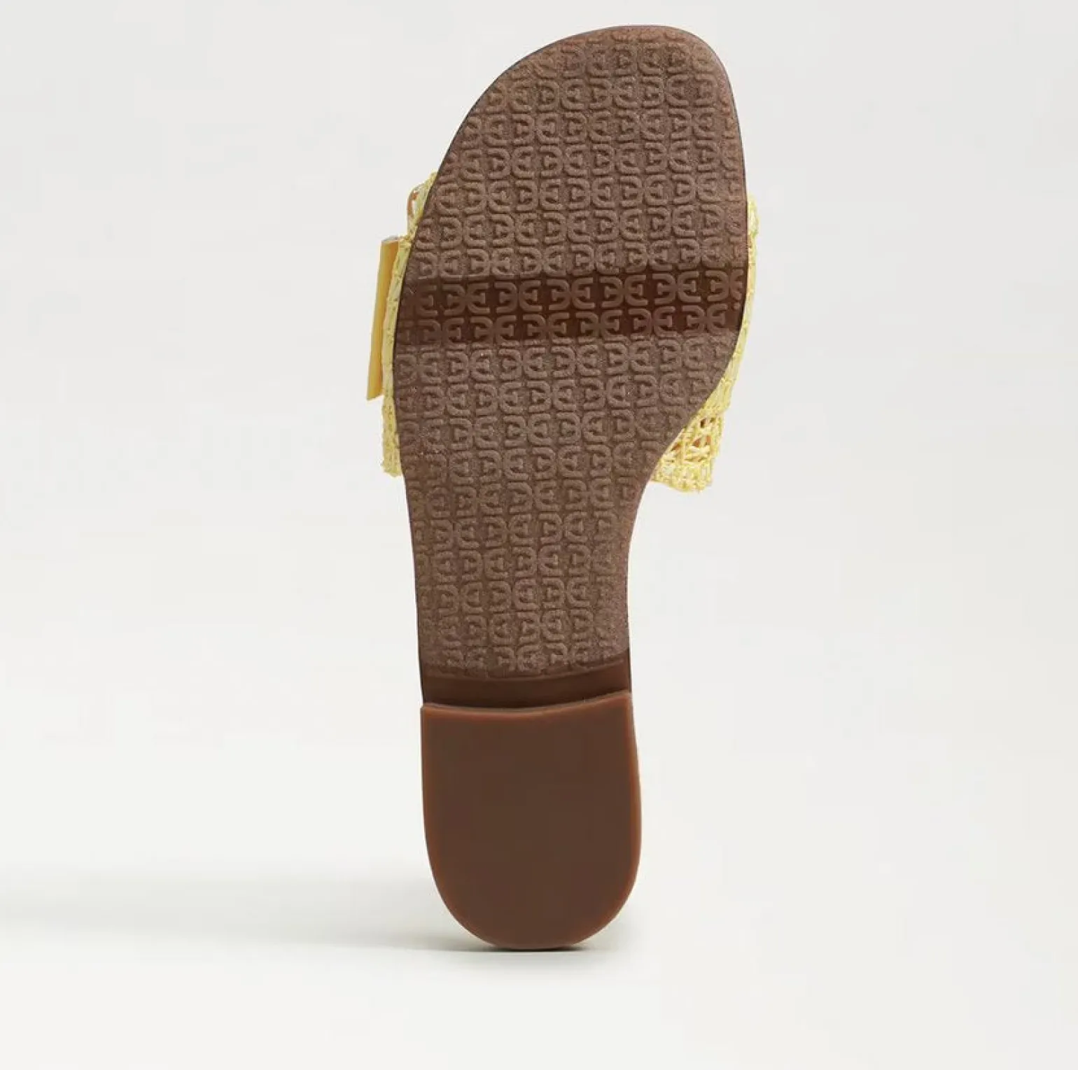 Bambi Slide Sandal Buttercup Yellow Raffia