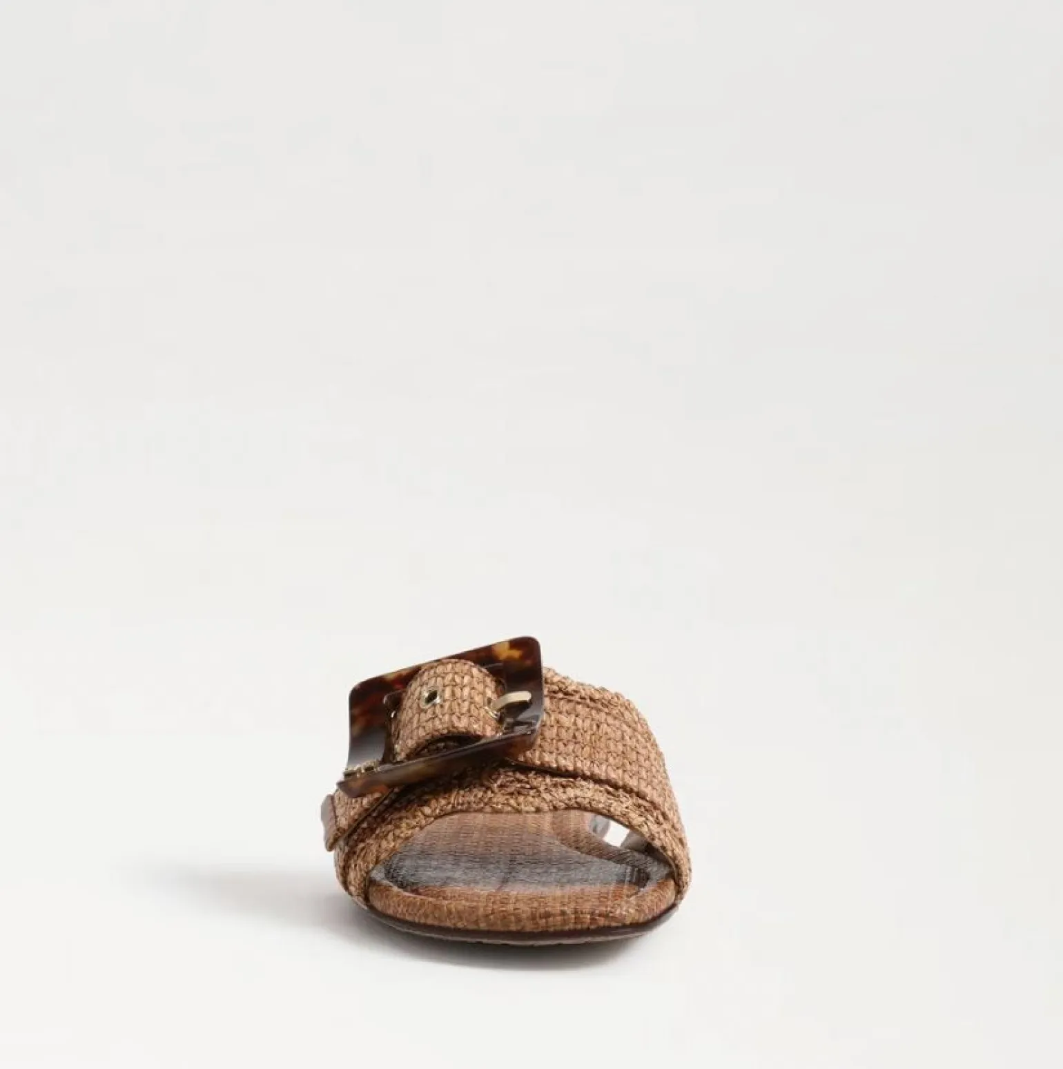 Bambi Slide Sandal Raffia Cuoio