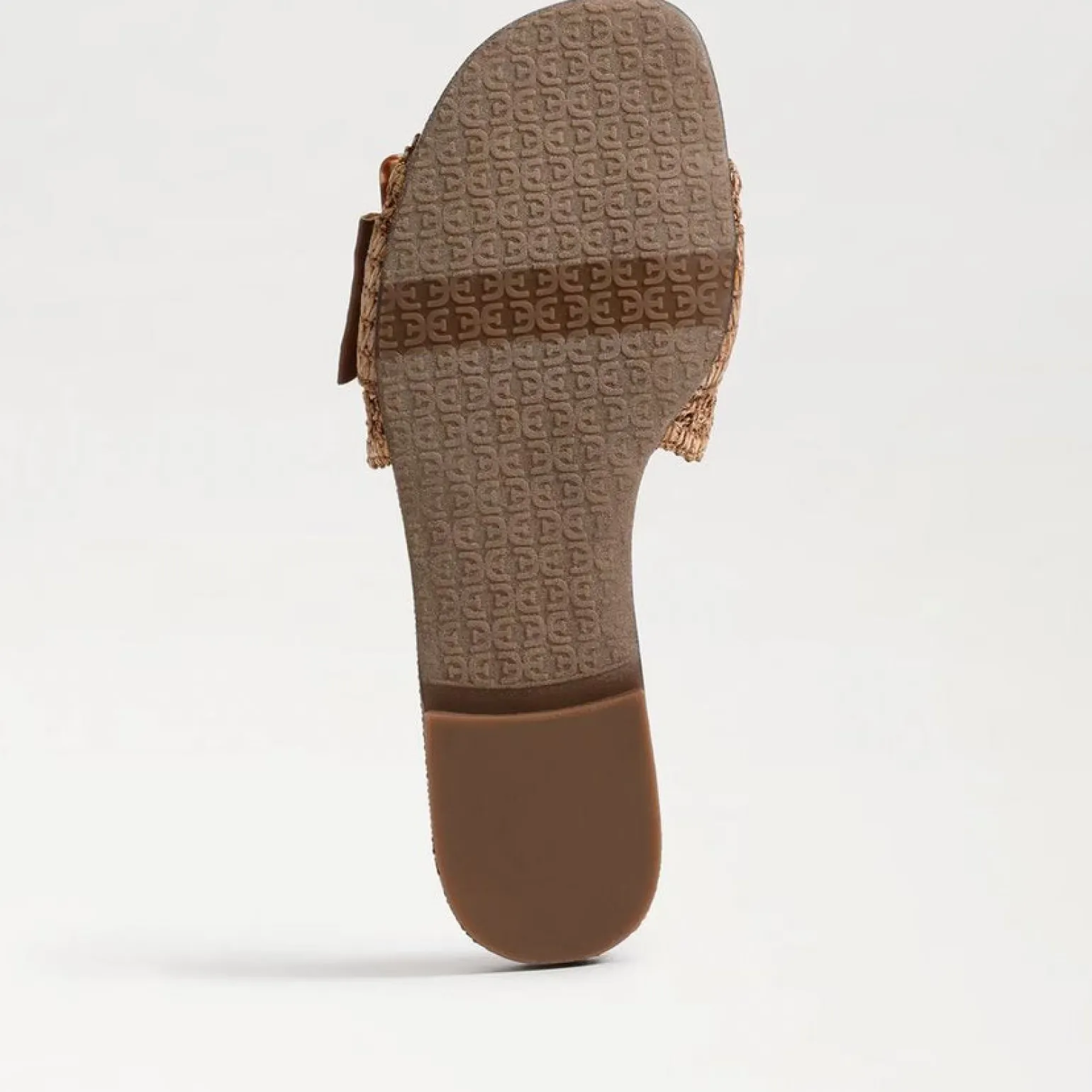 Bambi Slide Sandal Raffia Cuoio