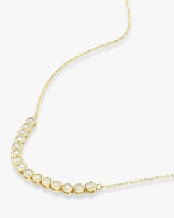 Baroness Tennis Chain Necklace Gold