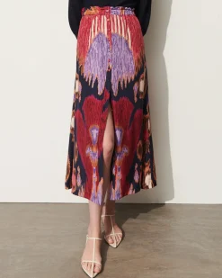 Bastien Skirt Fan Ikat Tue Navy