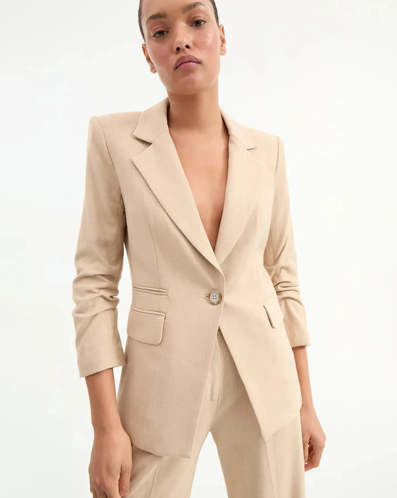 Battista Dickey Jacket Stone Khaki