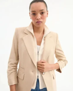 Battista Dickey Jacket Stone Khaki