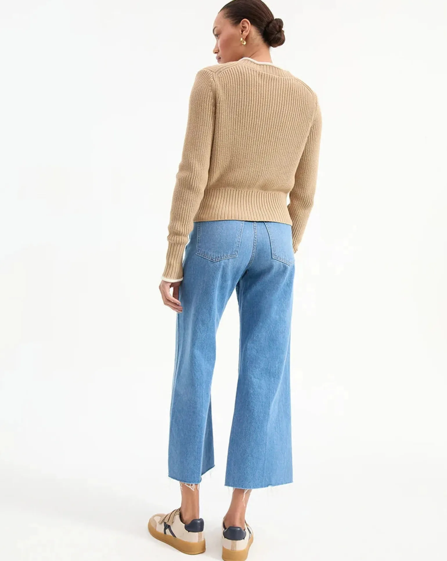 Beatrice Cardigan Stone Khaki