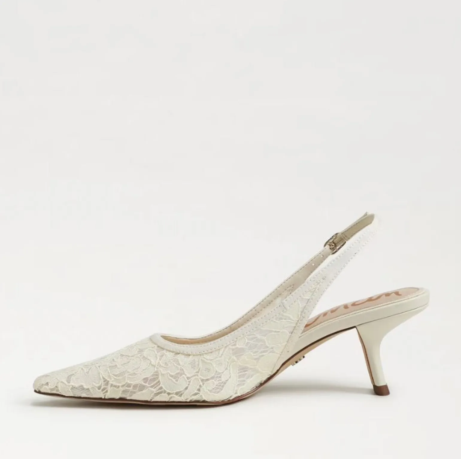 Bianka Slingback Pump Ivory Lace