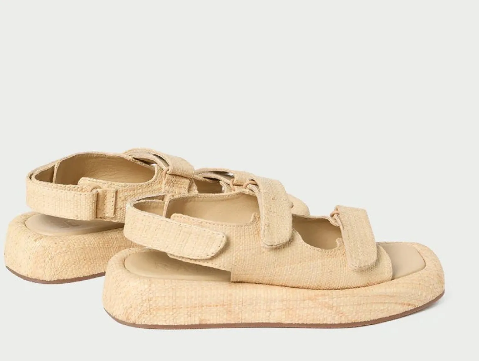 Blaise Platform Sandal Natural Raffia