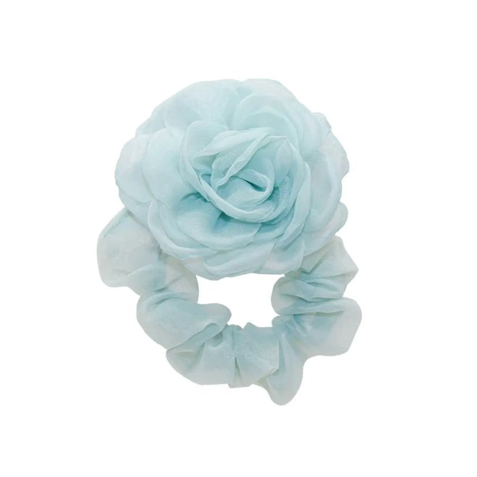 Camellia Scrunchie Light Blue