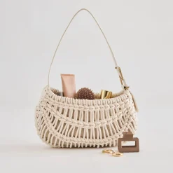 Cannes Shoulder Bag Ivory Stella