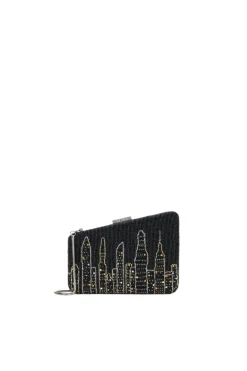 Carmella Beaded Clutch NYC Skyline