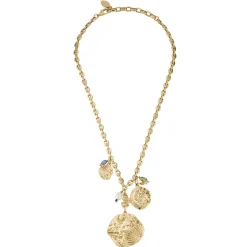 Carmen Charm Necklace Antique Gold