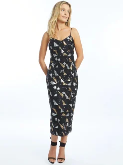 Carolta Dress Precious Metal Geo