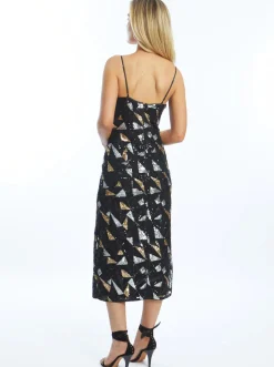 Carolta Dress Precious Metal Geo
