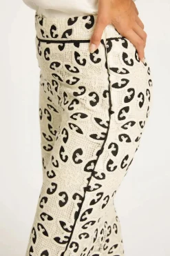 Celina Pant Ivory/Black Lace