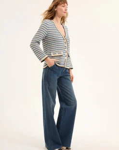 Ceriani Knit Jacket Navy Multi