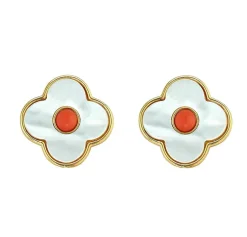 Clover Stud Coral