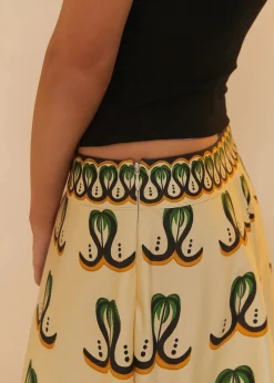 Coconut Tree Flow Skirt Multicolor
