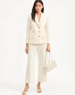 Cropped Terre Dickey Jacket Off White