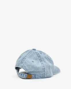 Denim Baseball Hat Blue w/ Bright Poppy Déjà Vu