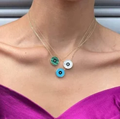 Dina Necklace Turquoise/Black Onyx