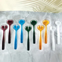 Dolcevita Salad Servers Turquoise