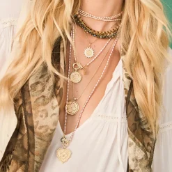 Double Wrap Rice Pearl Necklace White