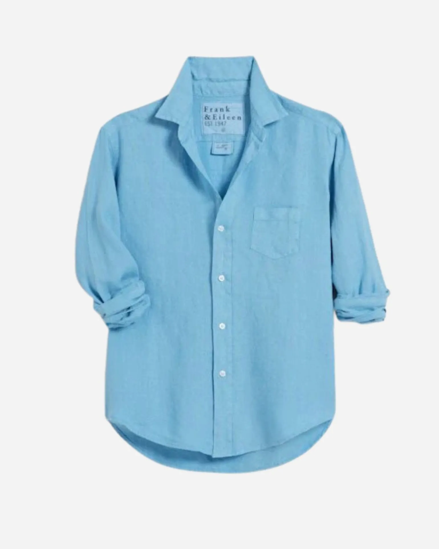 Eileen Relaxed Button Up Shirt Sky Blue