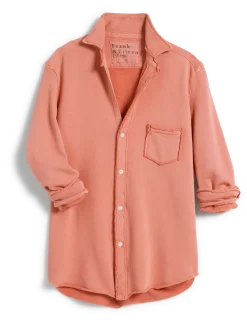 Eileen Sweatshirt Button Button Triple Fleece Squash