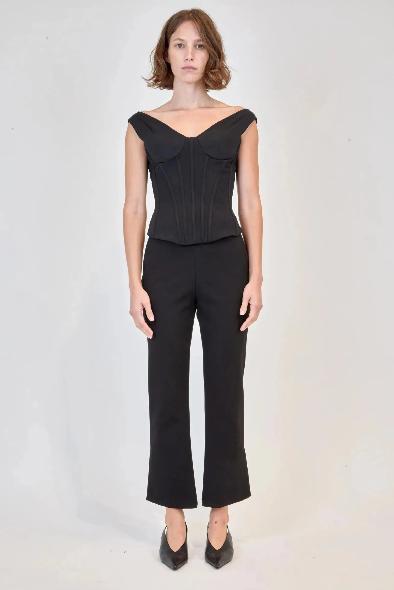 Evie Cropped Pant Black