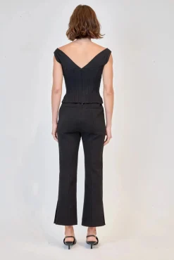Evie Cropped Pant Black