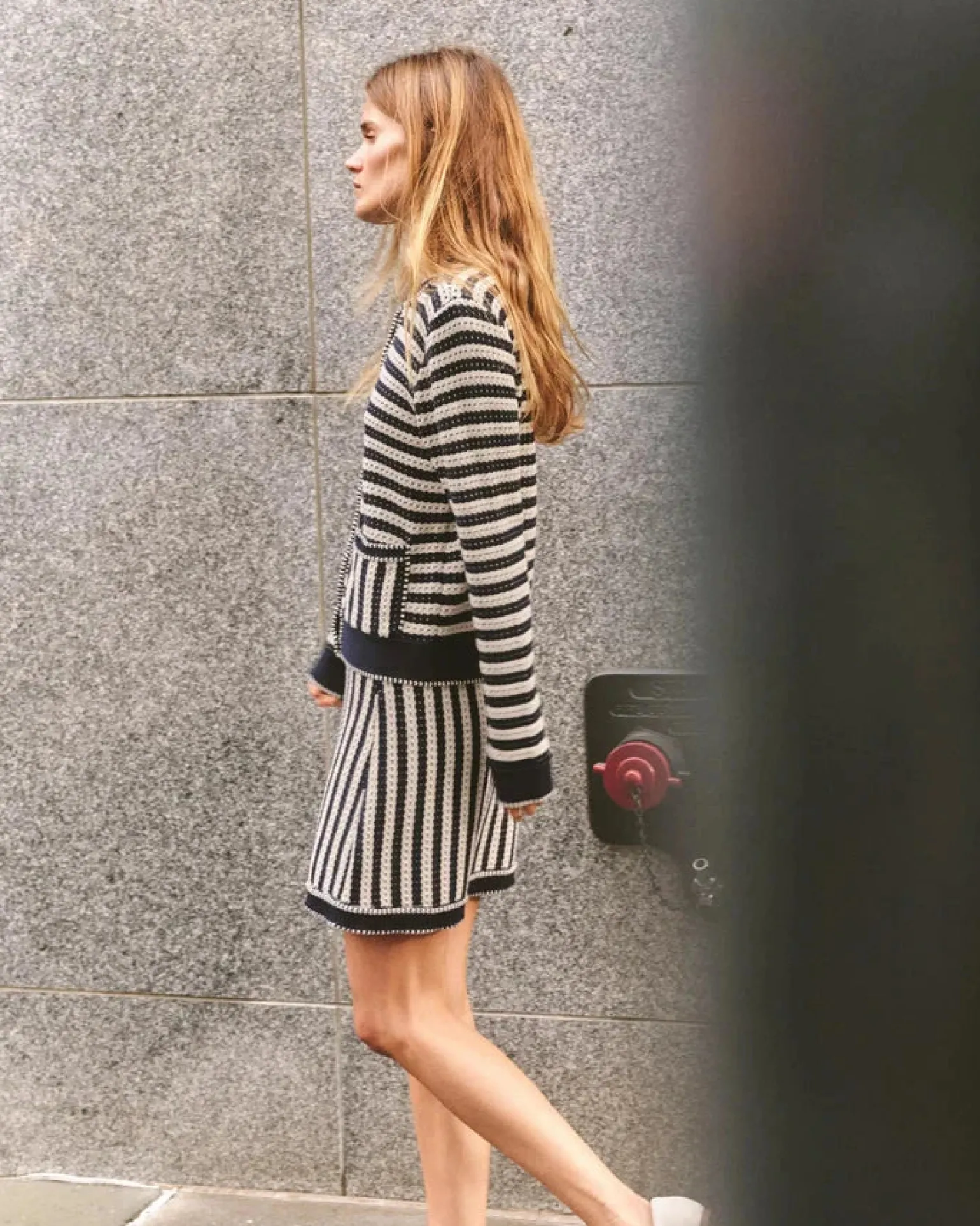 Ezra Cardigan Midnight Blue Stripe