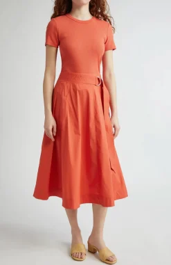 Facia Skirt Persimmon