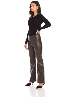 Finley Wide Leg Pant Brown