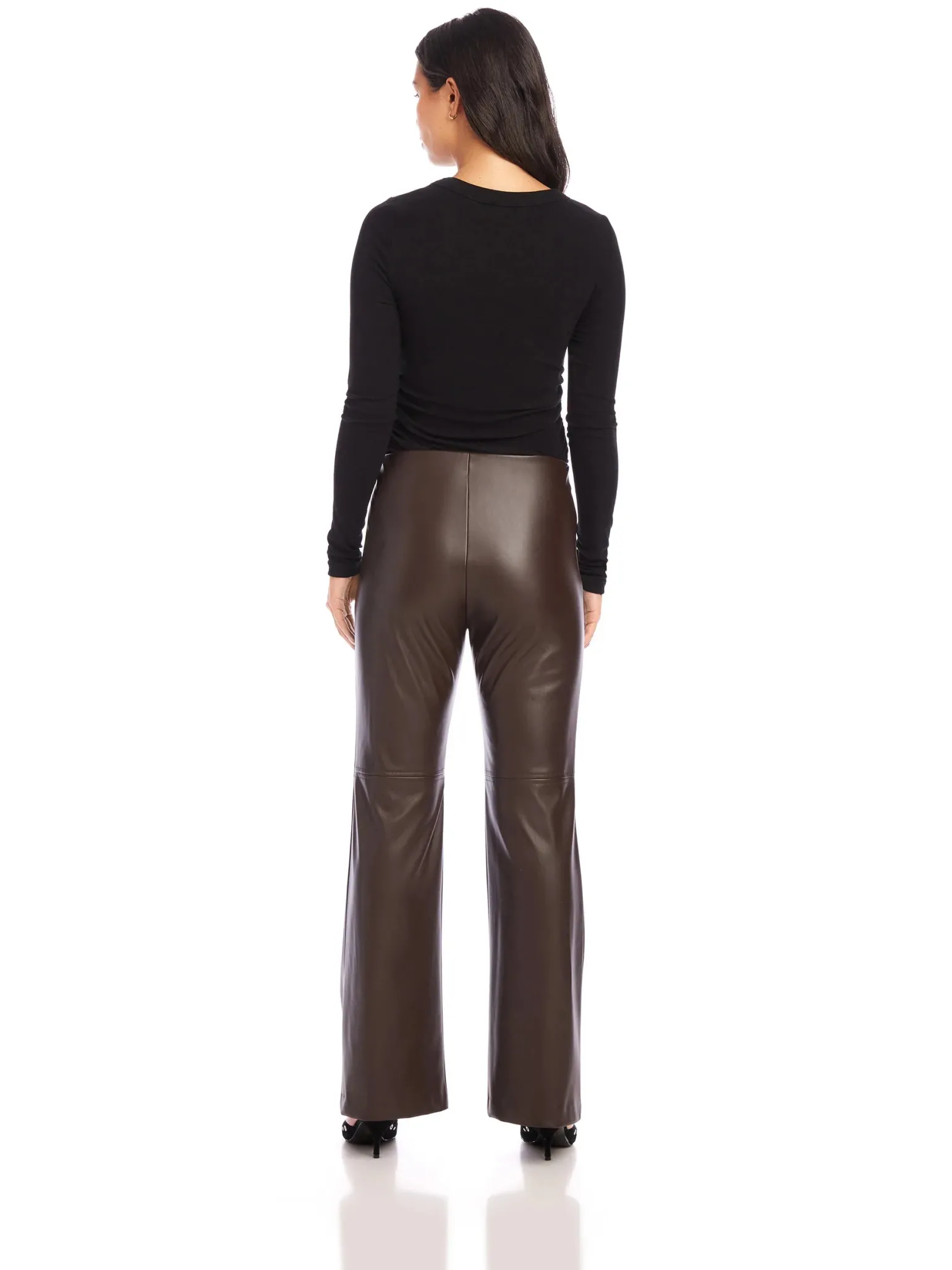 Finley Wide Leg Pant Brown