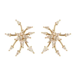Gramercy Studs Gold/Clear