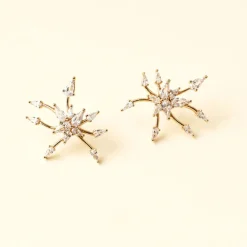 Gramercy Studs Gold/Clear