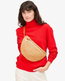 Grande Fanny Woven Checker Natural/Cream